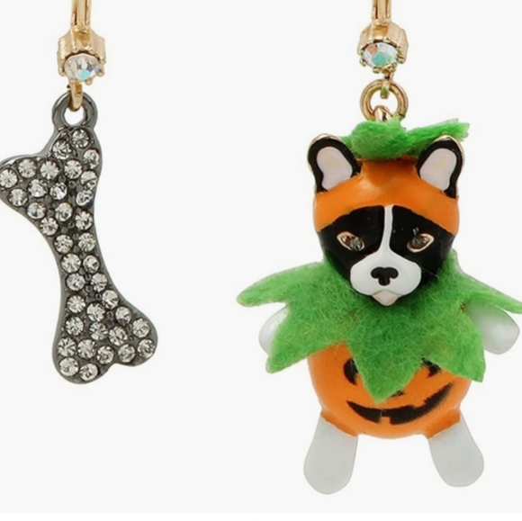 Betsey Johnson frenchie puppy pumpkin bone - Picture 2 of 3